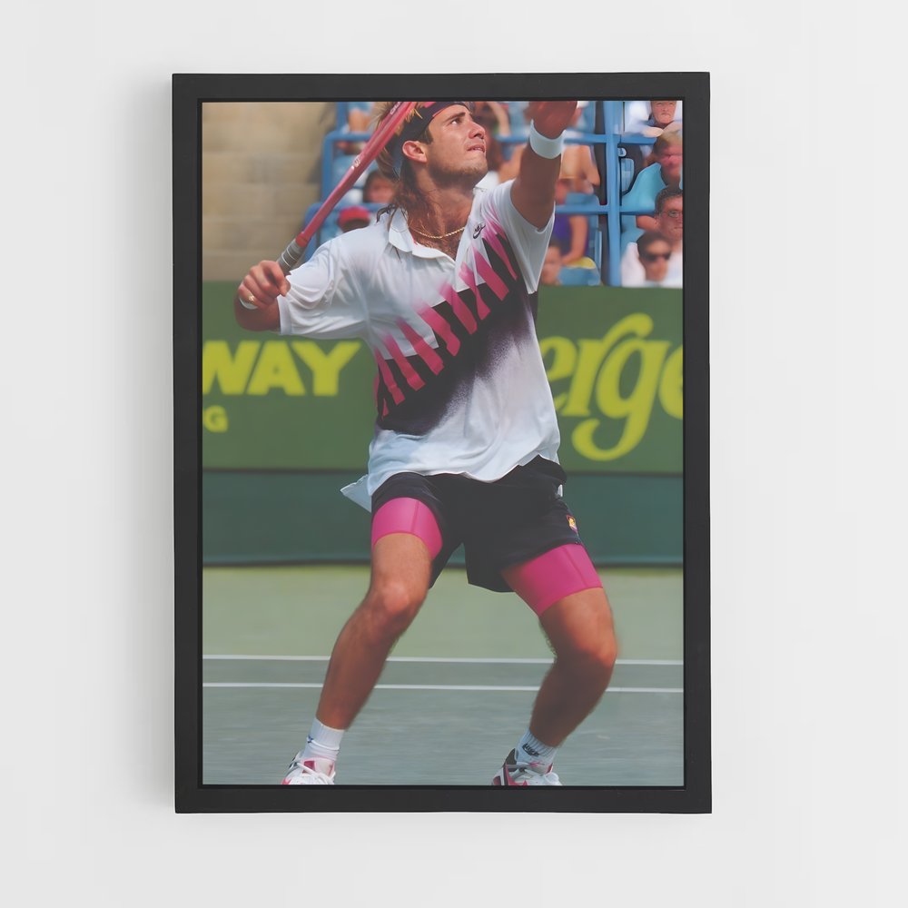 Poster agassi de hommage – affiche Tennis (vue 2)